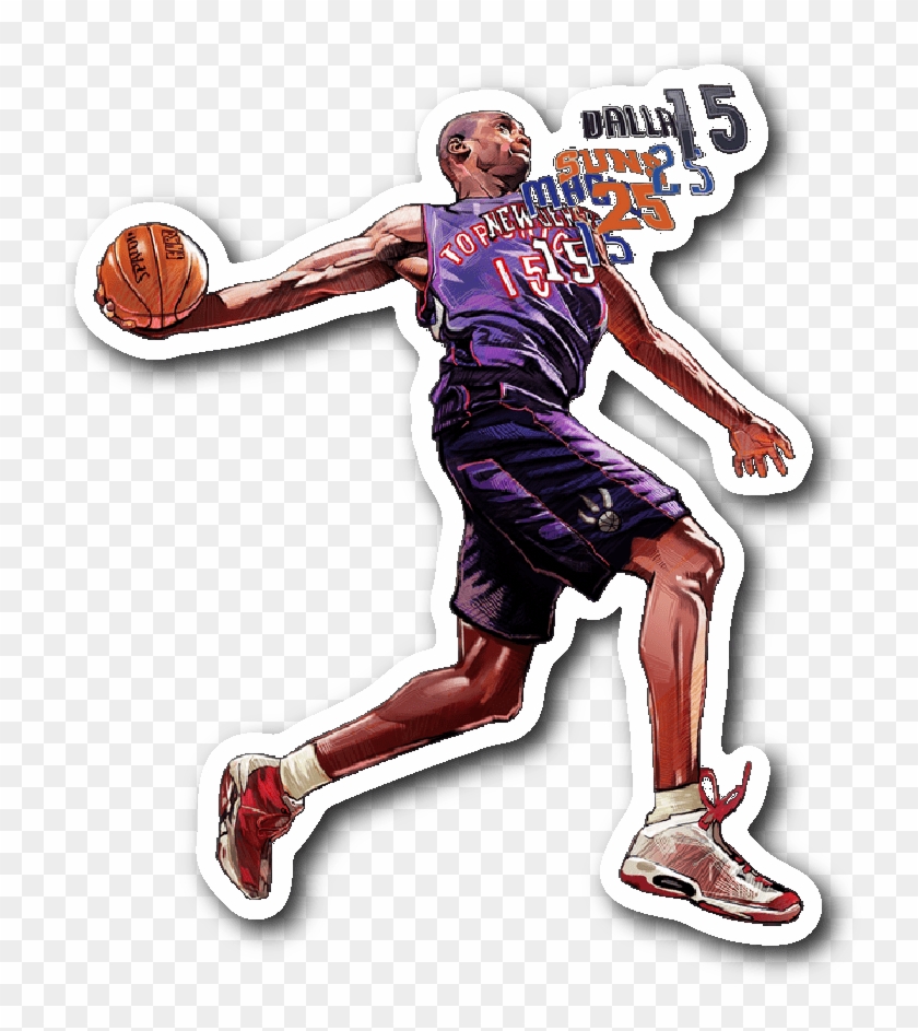 Vince Carter Png 465125 - Vince Carter Dunk White Background Clipart