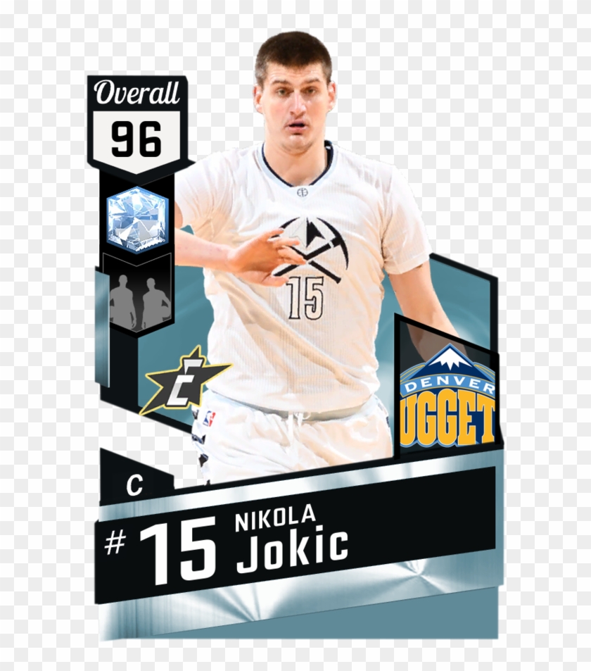 Nikola Jokic Myteam Amethyst Card - Derrick Rose Diamond 2k19 Clipart