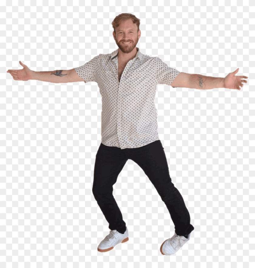 My Friend Jon With A Crooked Ankle - Standing Clipart