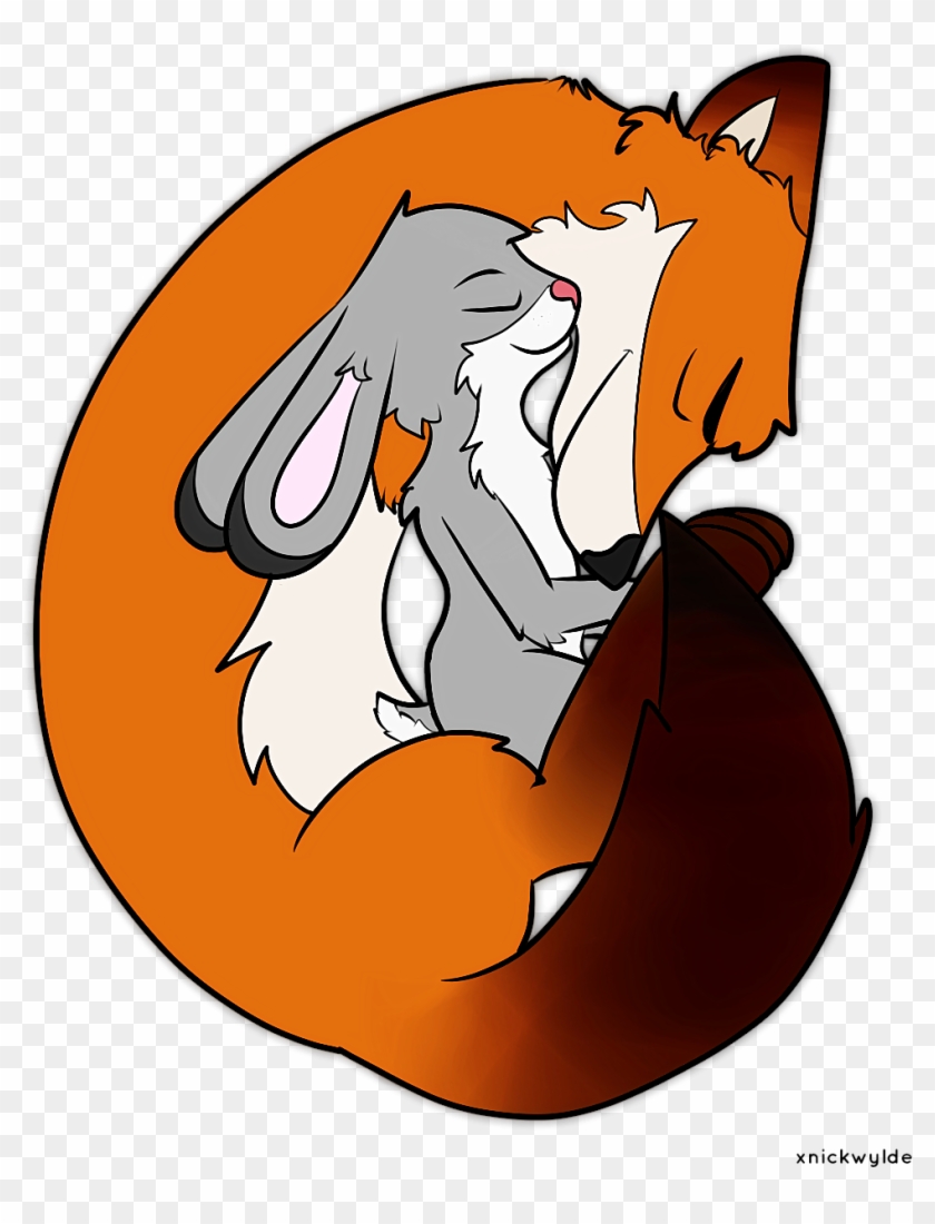 ““nick And Judy Cuddling ” Based - Bowl Of Cereal Clipart - Png Download