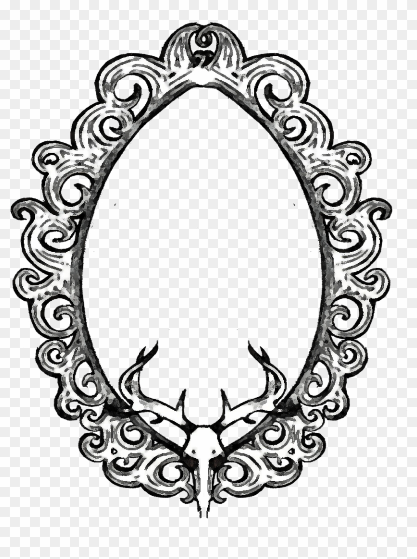 28 Collection Of Mirror Frame Drawing - Transparent Frame Png Black And White Clipart
