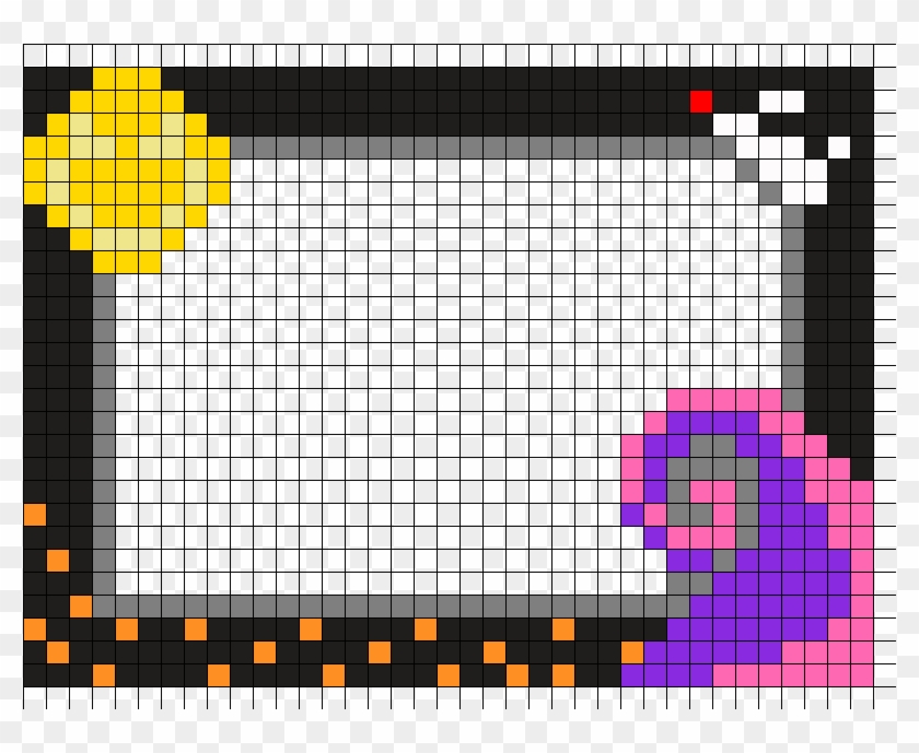 Characters Bamboo Frame Png - Nightmare Before Christmas Perler Bead Patterns Clipart