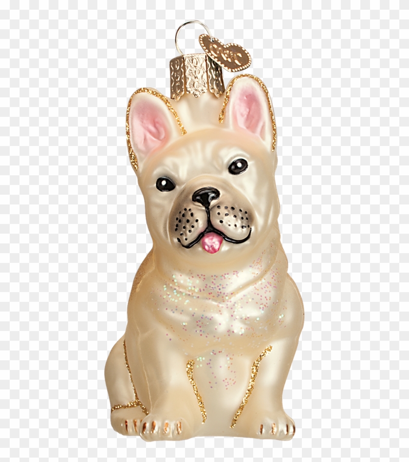 French Bulldog Old World Glass Ornament - Christmas Ornament Clipart #1954551