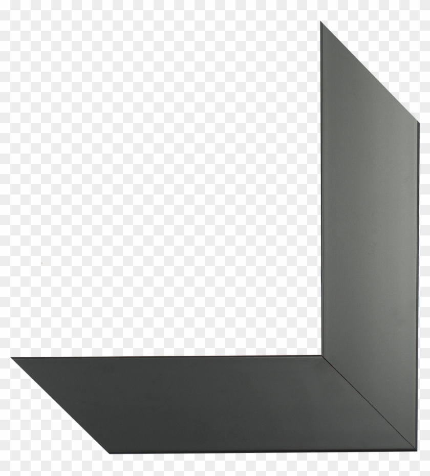 Satin Black Mirror Frame - Paper Clipart