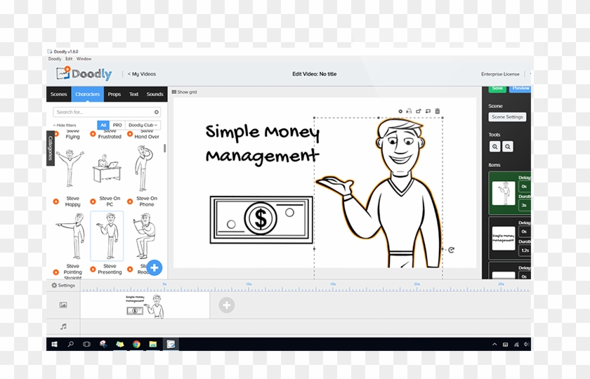 Doodly Software Clipart