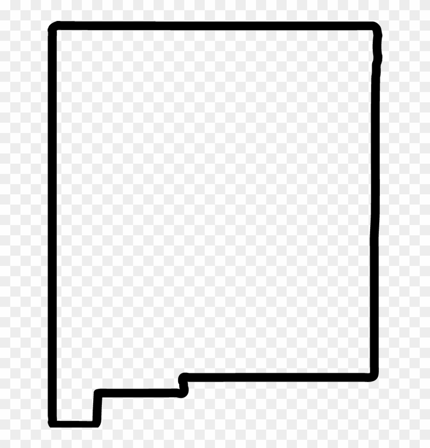 New Mexico Outline Rubber Stamp Clipart