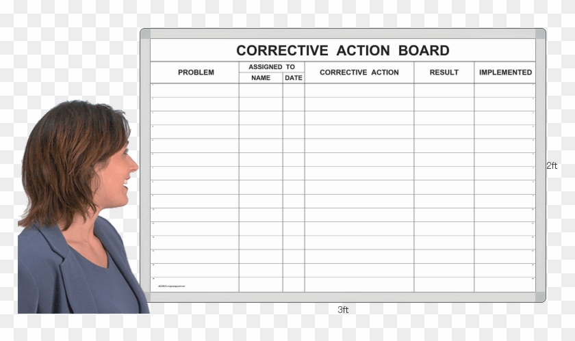 Cor23t - Dry Erase Hourly Schedule Board Clipart #1955251