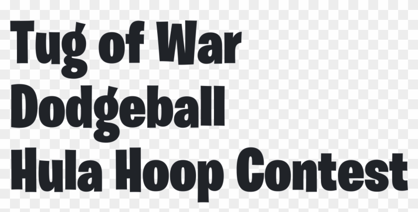 Edit Tug Of War Dodgeball Hula Hoop Contest Logo - Black-and-white Clipart #1955313