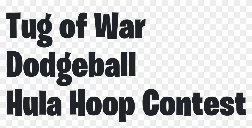 Edit Tug Of War Dodgeball Hula Hoop Contest Logo - Black-and-white Clipart