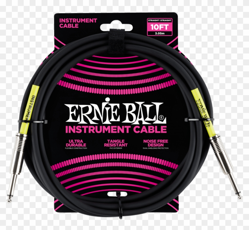 Ultraflex 10ft Straight/straight Instrument Cable - Ernie Ball 6064 Clipart #1955591