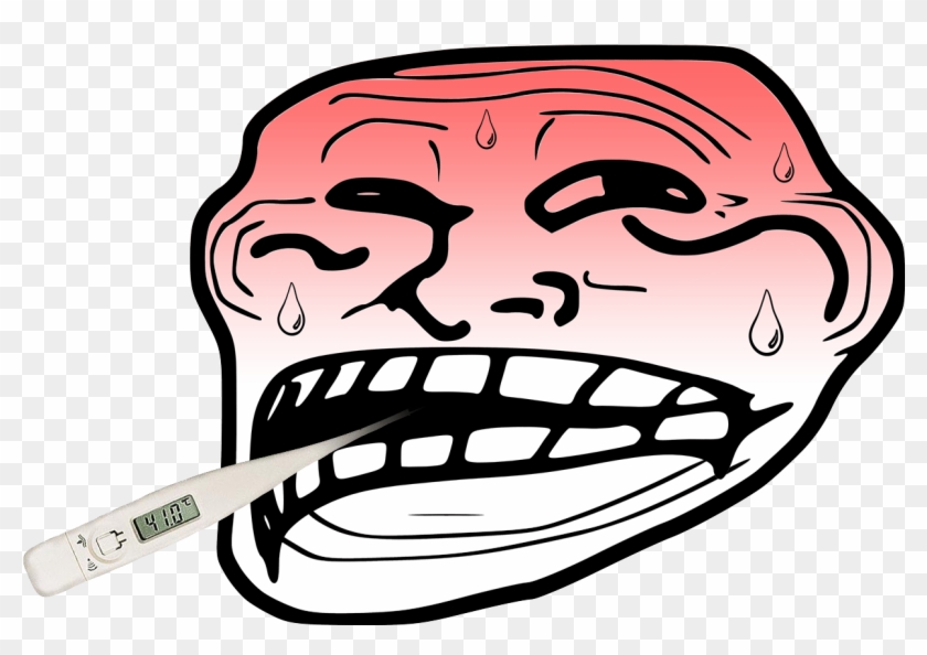 Face Facial Expression Nose Head Jaw Headgear Smile - Troll Face Icon Clipart #1955676