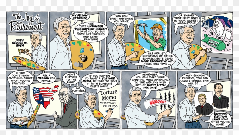 The Joy Of Retirement-george W - Comics Clipart #1955814
