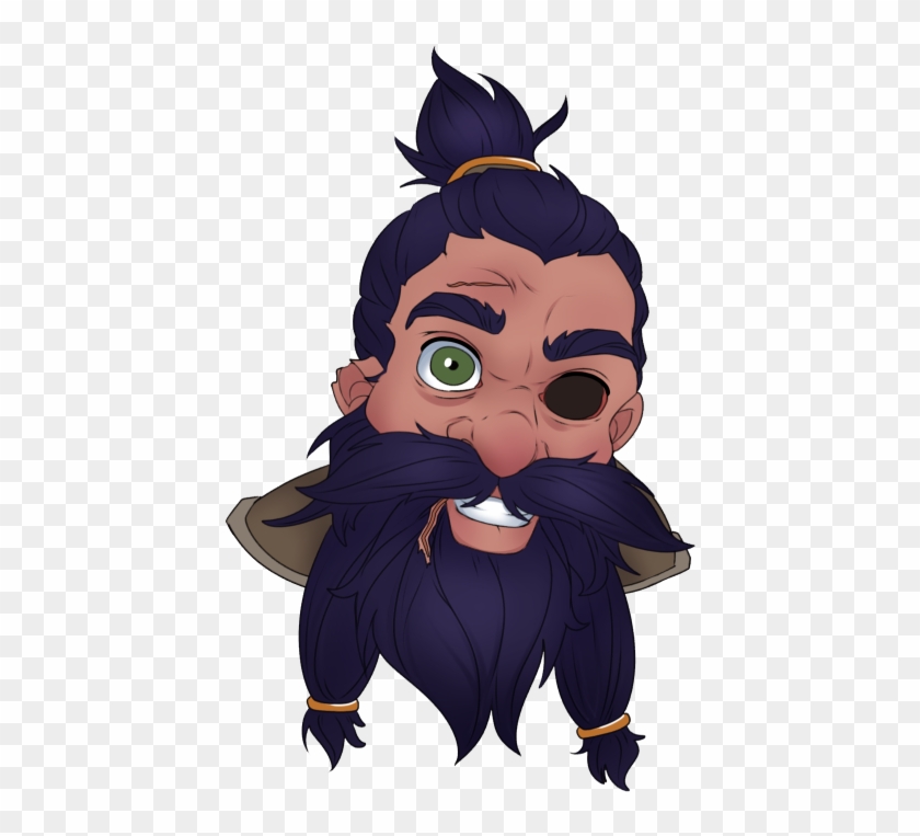 Angry Troll, Fell Walking With A Trowel In His Mouth - Cartoon Clipart