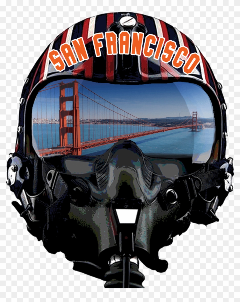 San Francisco - Top Gun Maverick Helmet Png Clipart #1956097