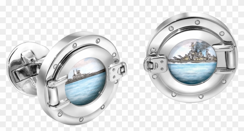 Theo Fennell Porthole Cufflinks - Earrings Clipart