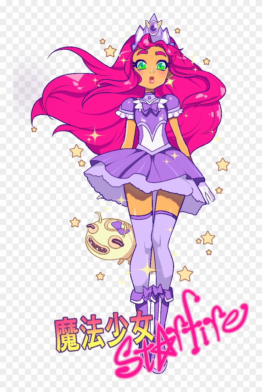 Magical Girl Starfire - Starfire Teen Titans Fanart Clipart #1957928