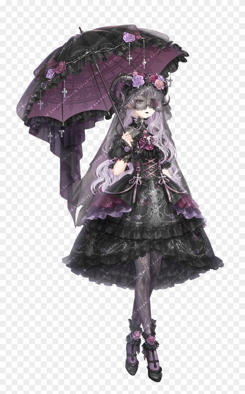 Demon Huntress - Love Nikki Pigeon Suit Clipart