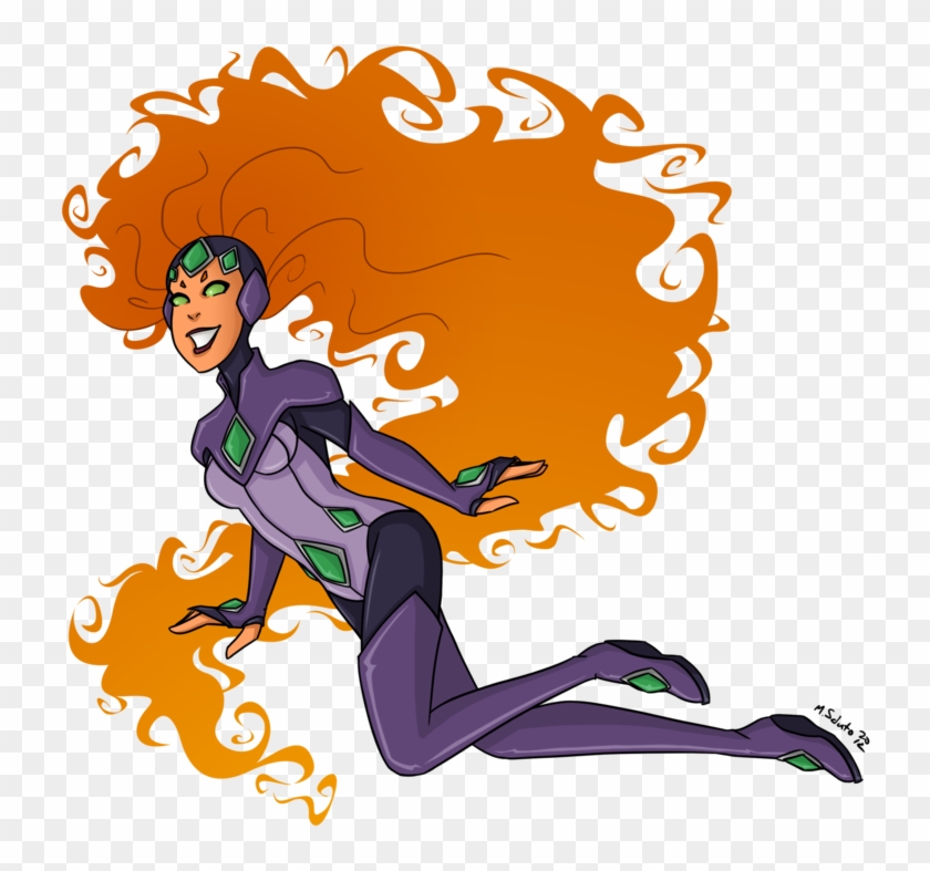 Female Stars Of Comics - Starfire Suit Clipart #1958123