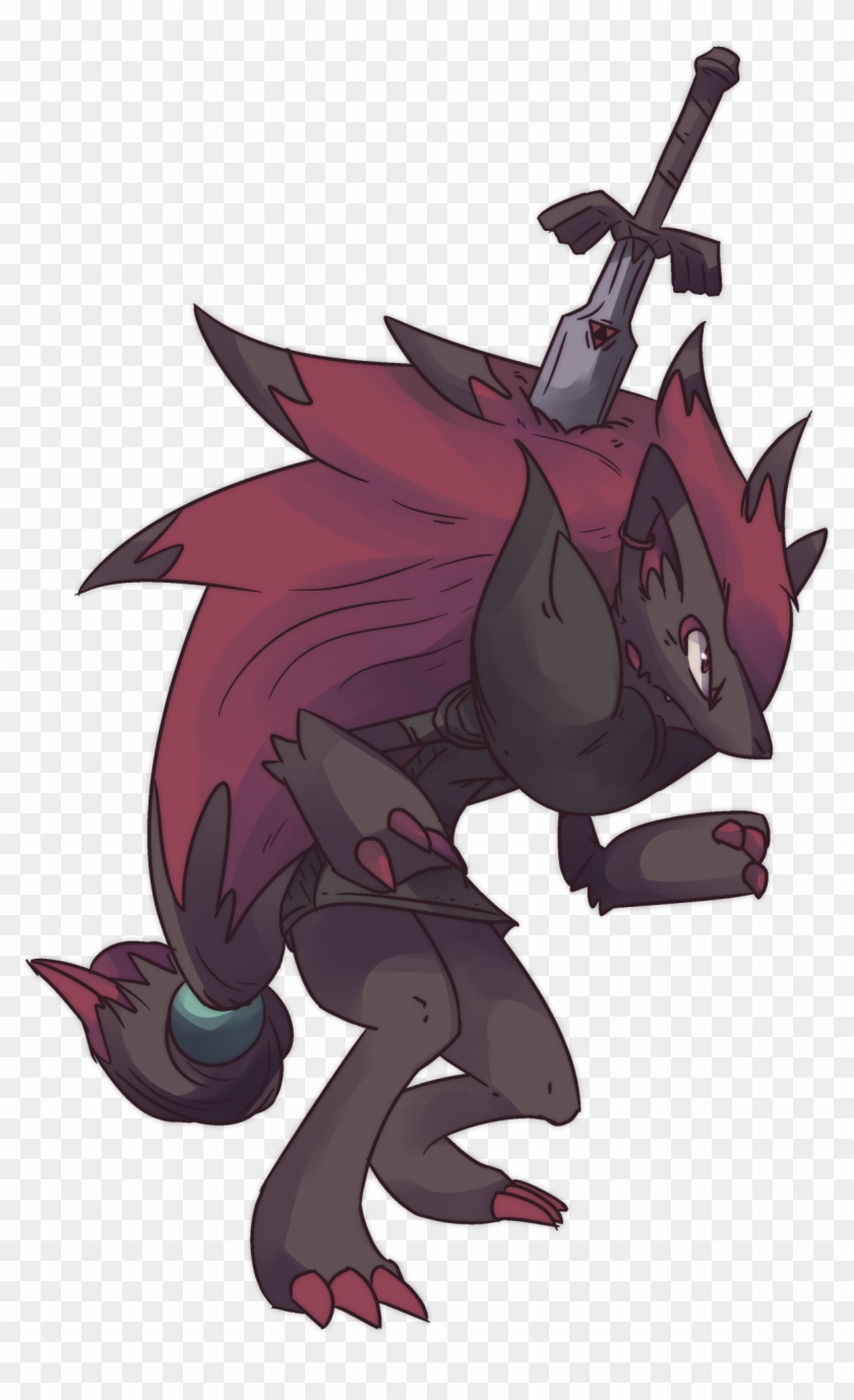 Pokémon X And Y Pokemon Black & White Fictional Character - Dark Zoroark Clipart