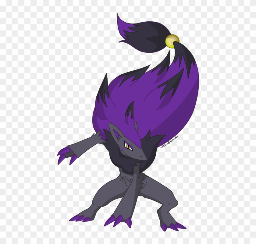 Grey Zoroark Clipart