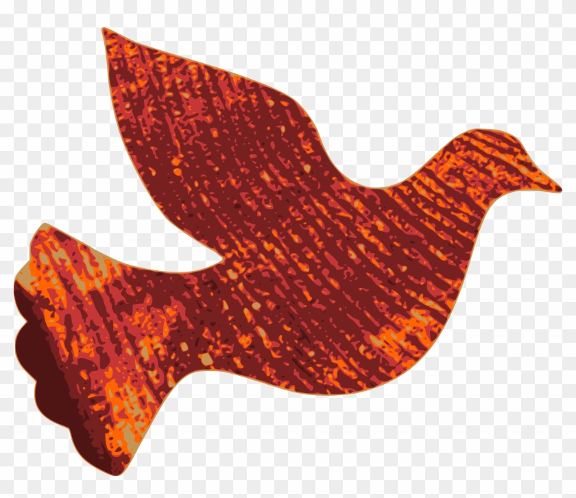 This Free Icons Png Design Of Dove Out Of Wood - Peace Dove Template Clipart