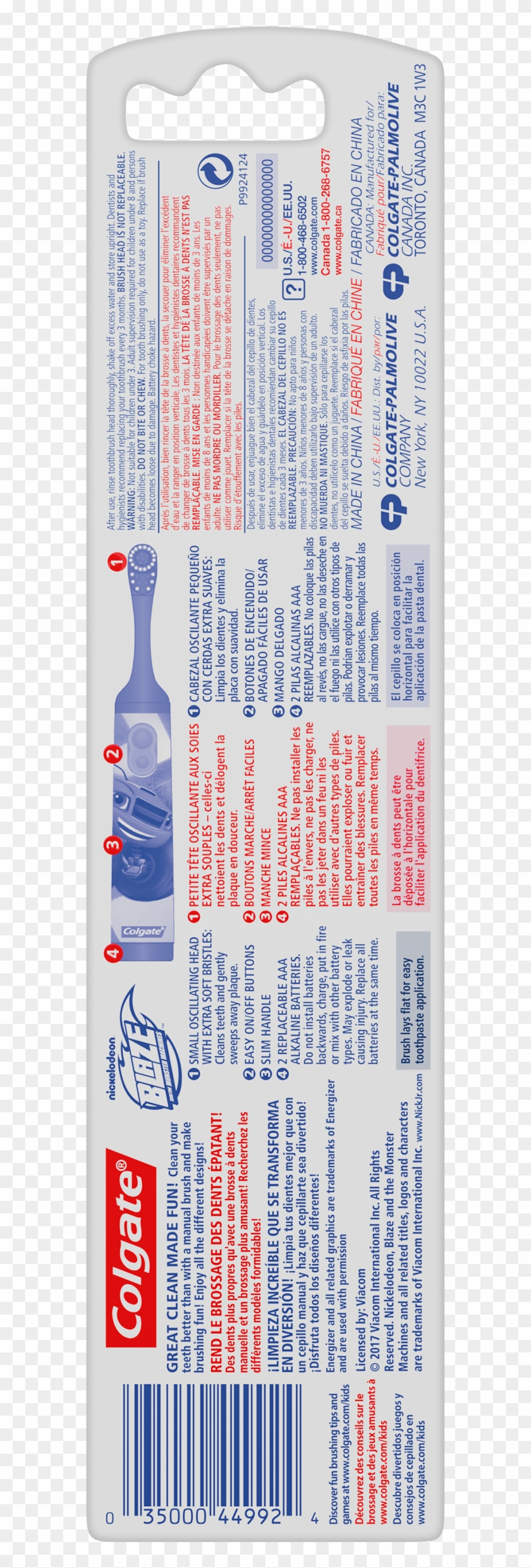 Colgate Kids Powered Toothbrush, Blaze And The Monster - Colgate Clipart #1960933