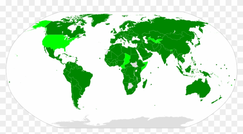 Global Compact On Migration Map Clipart