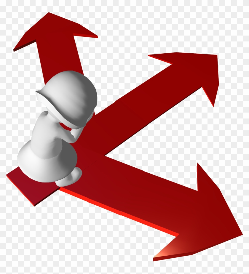 3d Women Arrow 01 - Toma De Decision Png Clipart