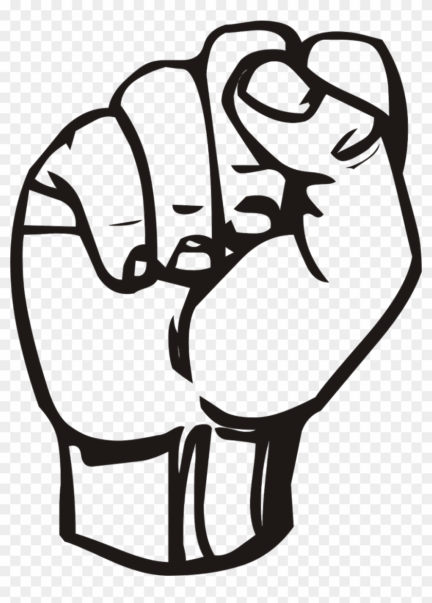Sign Language Hand Gesture Clipart #1961313