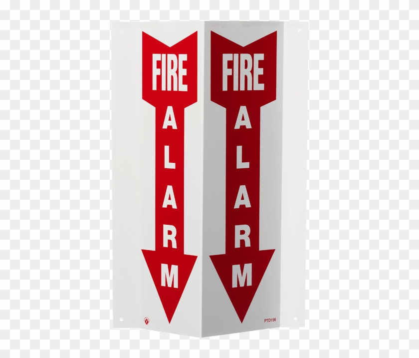 “fire Alarm” Stand-out Sign, 4" X 12" Clipart #1961418