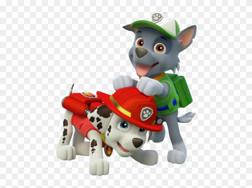 Paw Patrol Marshall Y Rocky Clipart #1961562