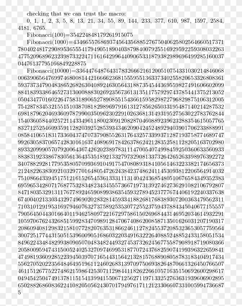 Fibonacci Numbers - Fibonacci Sequence 100 Numbers Clipart