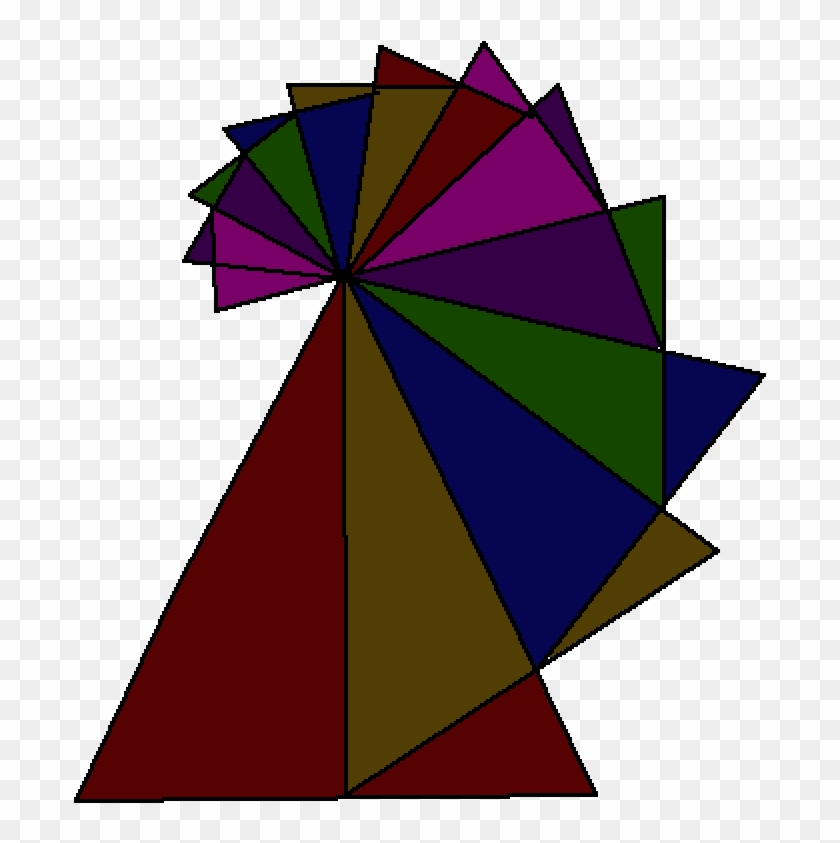 The Fibonacci Spiral - Triangle Clipart
