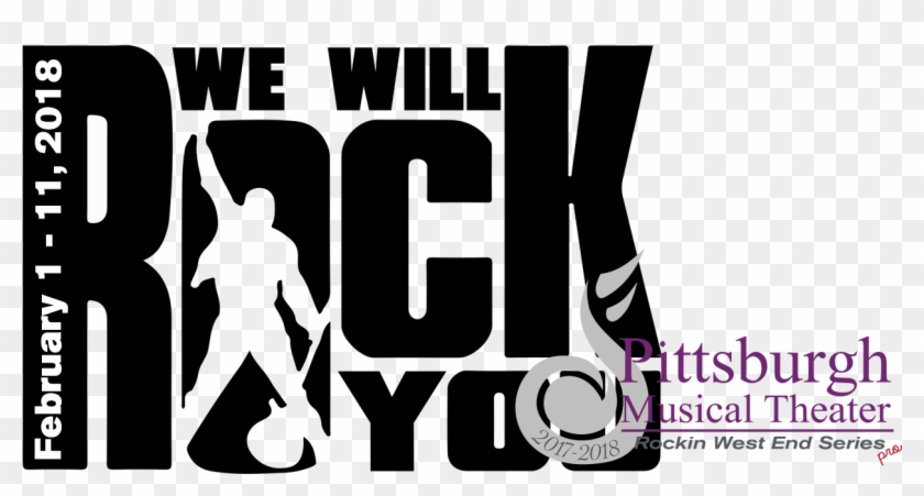 Pittsburgh In The Round - We Will Rock You Musical Logo Clipart #1962570