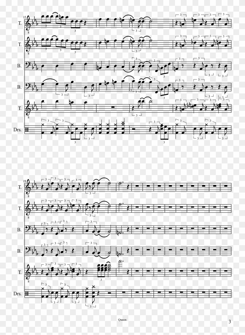 Killer Queen Sheet Music Composed By Queen 3 Of 4 Pages - Killer Queen Sheet Music Chorus Clipart #1962660
