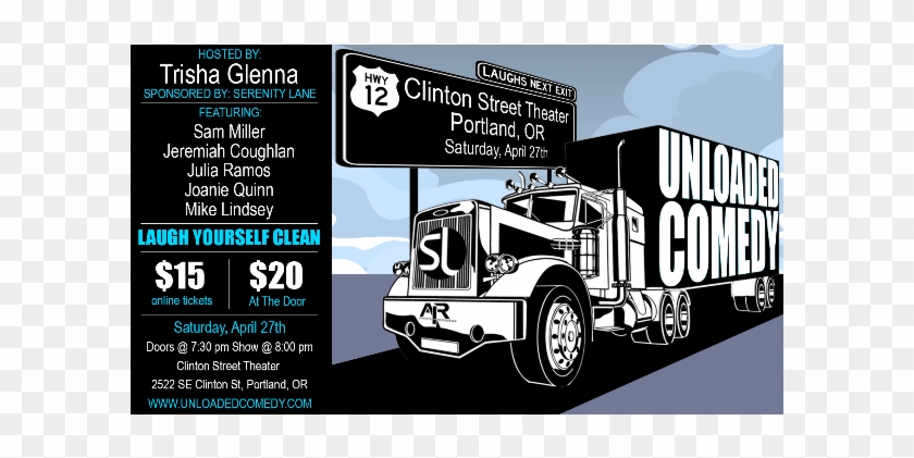 Laugh Yourself Clean - Trailer Truck Clipart #1962688