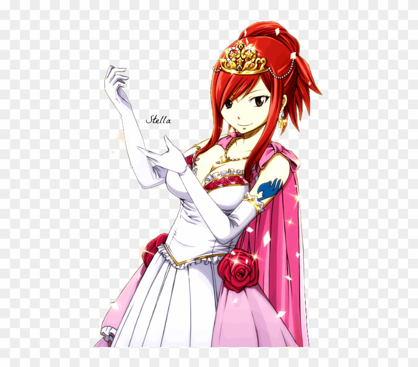 Erza Prête Pour La Soirée - Erza Cards Clipart