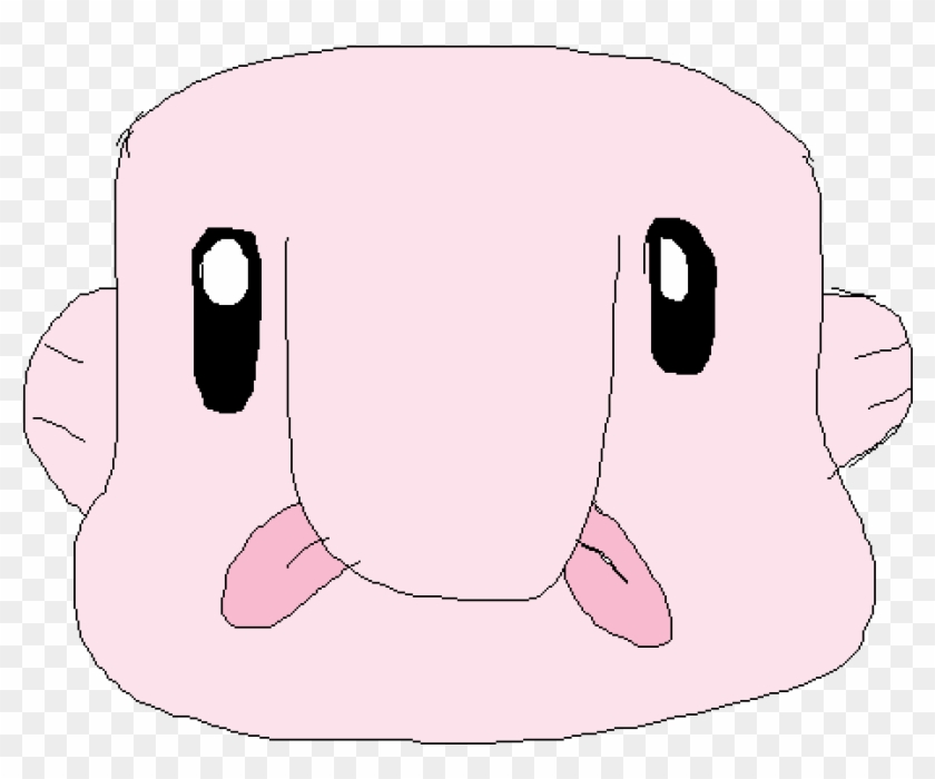 A Beautiful Blobfish - Cartoon Clipart #1962945