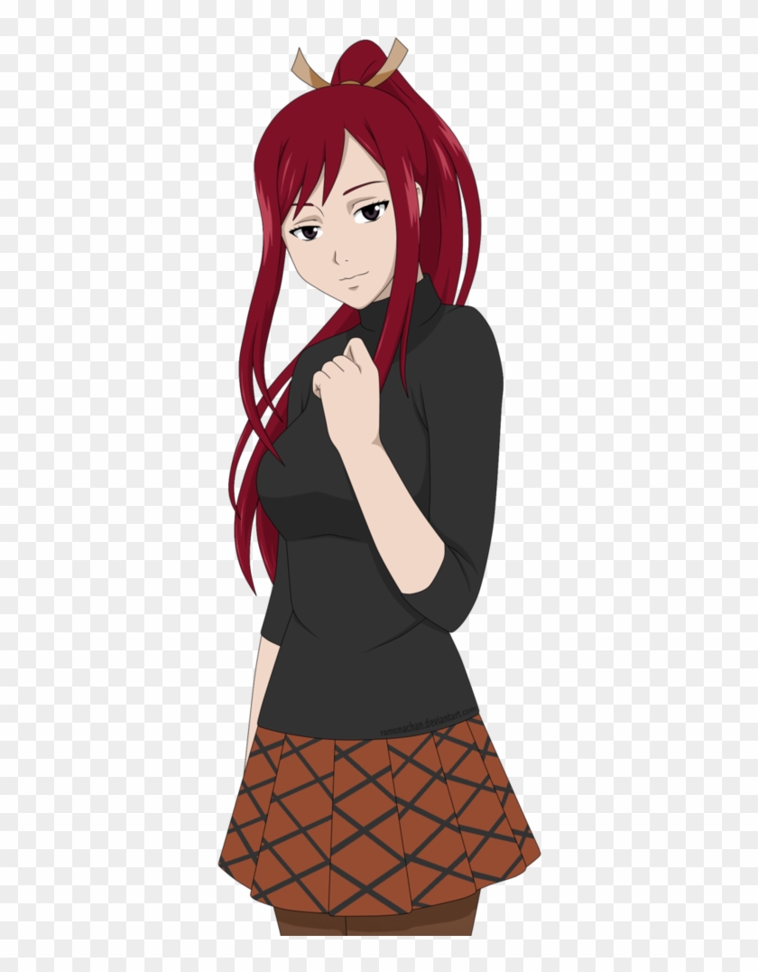Fairytail - Casual Erza Scarlet Outfits Clipart #1963003