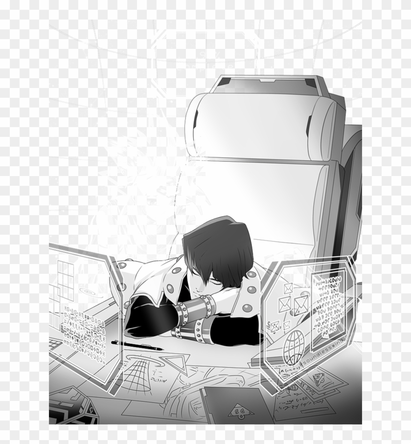10% Remains - Seto Kaiba Asleep Clipart