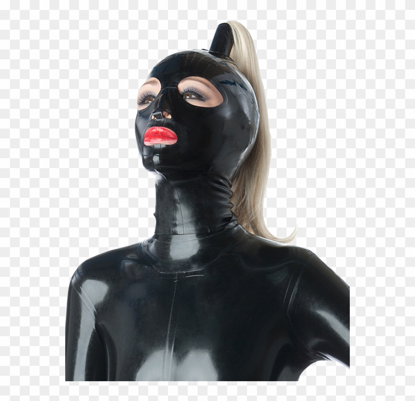 Ponytail Full Faced Hood - Bdsm Mask With Ponytail Clipart