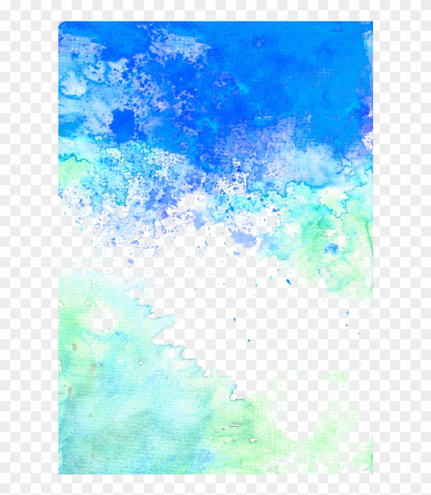 #ftestickers #watercolor #background #overlay #borders - Free Blue Watercolor Borders Clipart