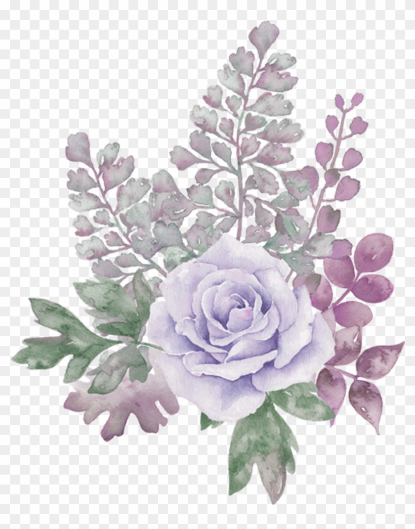 Pastel Floral Watercolor Background , Png Download Clipart