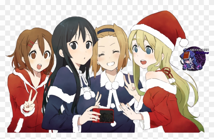 Ho Kago Tea Time Images K On Christmas Hd Wallpaper - K On Новый Год Clipart #1964071