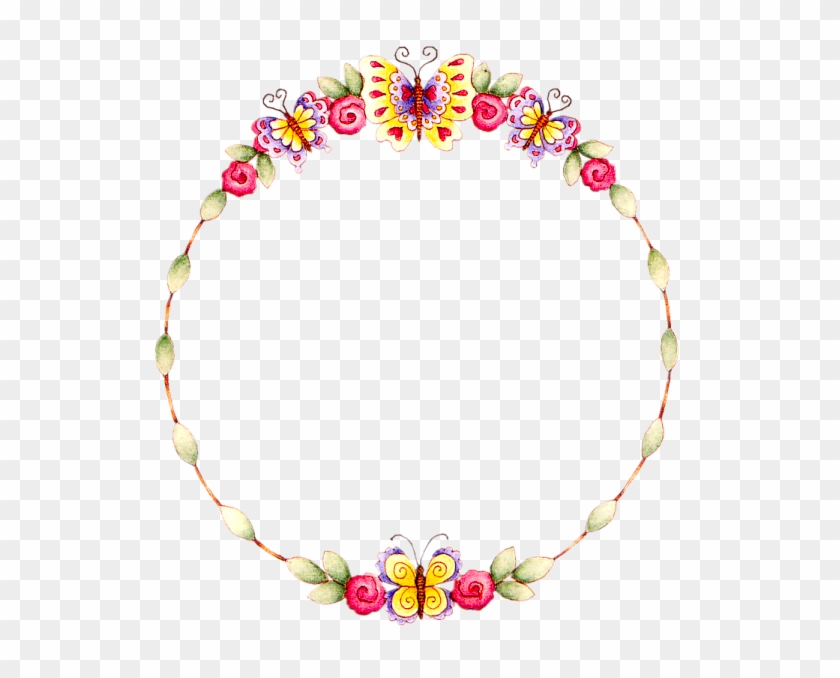 Floral Round Frame Transparent Background - Clipart Frames Transparent Background - Png Download