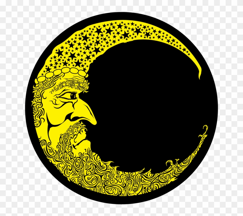 Moon Man - Circle Clipart