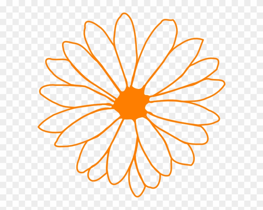 How To Set Use Orange Flower Svg Vector Clipart #1965178