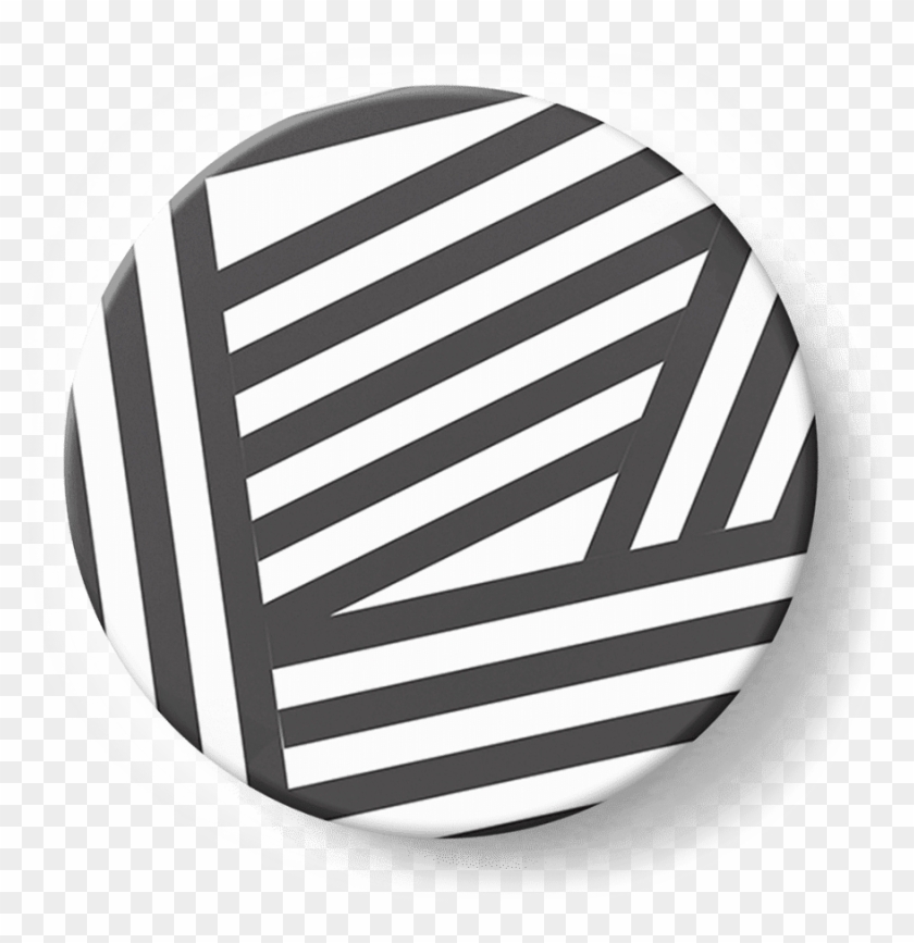 Dailyobjects Black Stripes Designer Popholder Buy Online - Circle Clipart #1965219