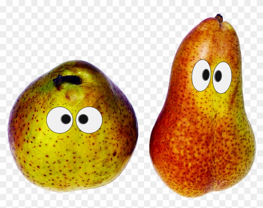 Pears, Cheeky Rascal, Fruit, Face, Funny, Eyes Clipart #1965403