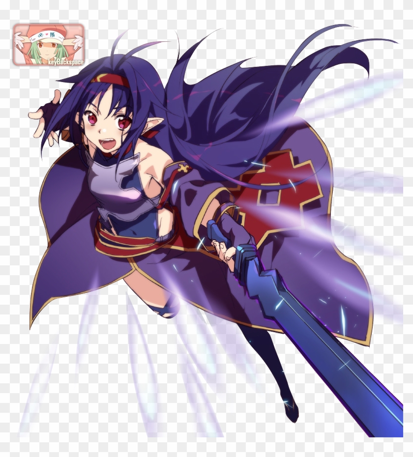 Sword Art Online) ❥follow Me And Give Me Your Opinion~ - Sword Art Online Yuuki Fight Clipart #1965503